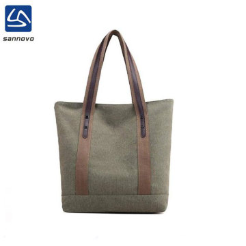 Canvas Shoulder Bags Retro Casual Tote Purses Bag  Customs Shopping Bag